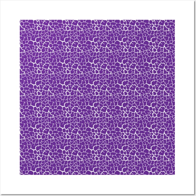 Elephant Print Skin Pattern Purple Wall Art by Design_Lawrence